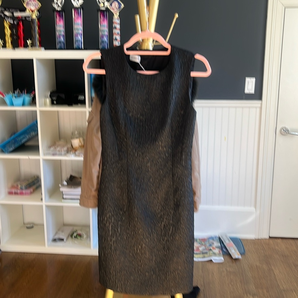 Black shift dress by Philosophy by Alberta Ferretti.  Size 40.  New with tags.